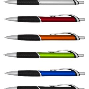 Gold Bond Oliver Pen – Textured Grip – Black Ink Assorted Colors – Item #5799-29986
