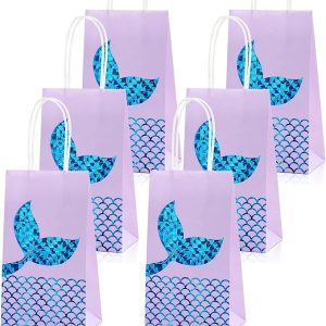 Mermaid Party Bags – Gift and Goodie Bags – Glitter Sparkling Design – Item #6129