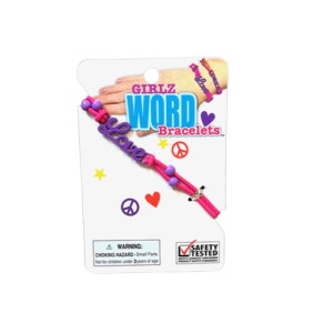 Girlz Word Bracelets – Assorted Styles – Assorted Colors – Item #6137
