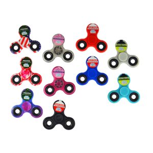 Professional Grade Fidget Spinners – Perfectly Balance and Weighted for Long Spins – Assorted Colors – Item #6139