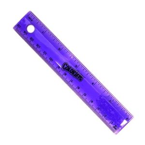 Sanford Colorific Plastic Ruler – 6″ – Assorted Transparent Colors: Blue, Green, Pink, Purple – Item #7047