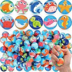 Ocean Sea Animals Stress Balls – 1.57″ – Sensory Fidget Toys – Anxiety Relief – Item #7088